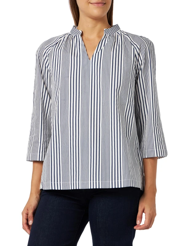 DreiMaster Maritim Damen Tunika ikita 35326294, Wollweiss Marine, L