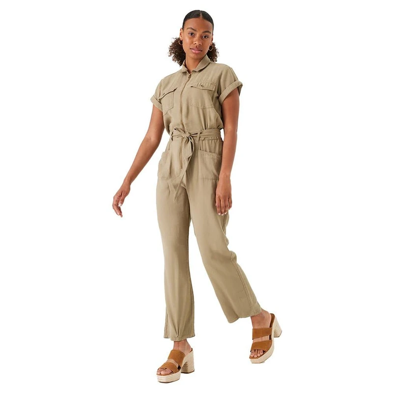 Garcia Women's Jumpsuits Casual Dress, Khaki, XL