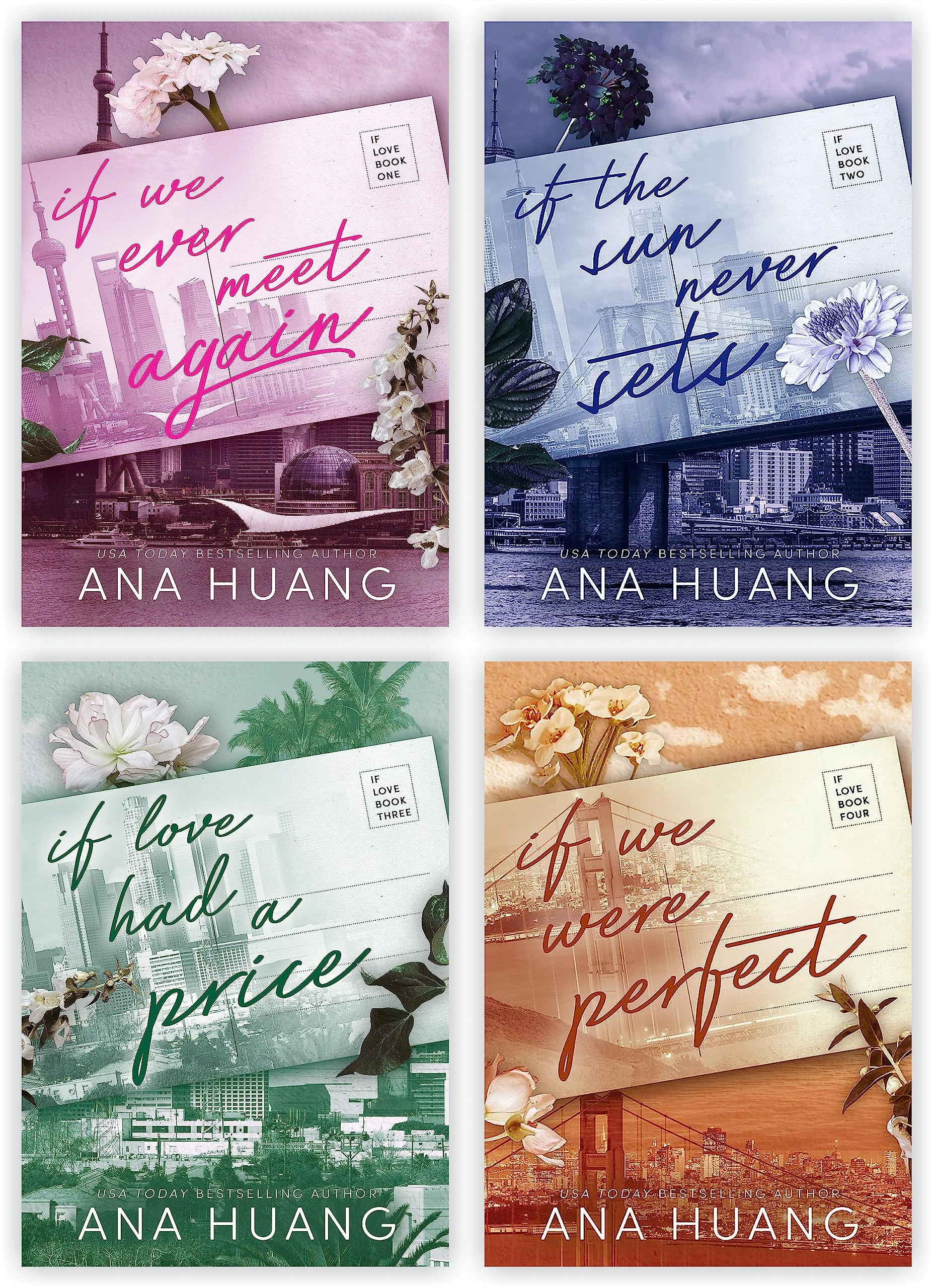 By Ana Huang (If Love) 4 Books Collection set: If We Ever Meet Again, If the Sun Never Sets, If Love Had A Price & If We Were Perfect