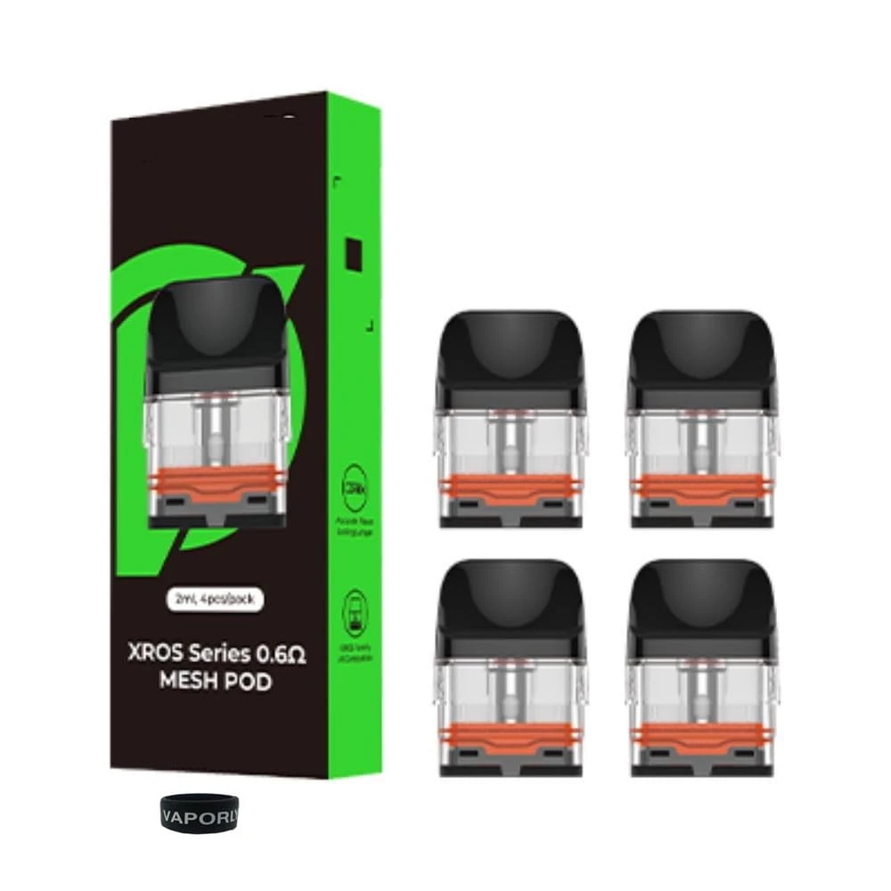Vaporly UK Vaporesso XROS 3, XROS Nano, XROS Mini, XROS 2 Series Mesh Pod Replacements 2ml, 0.6 Ohm (12W)