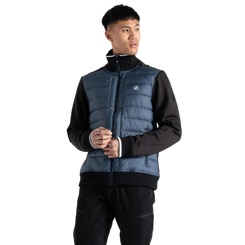 Dare2B Mens Frost Hybrid Jacket, Moonlight Denim Black, L UK