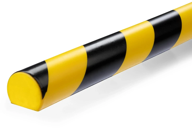 Durable Surface Protection Profile S30R - Self-Adhesive - Protection Strip Has a Length of 1 Metre - Pack of 5 - Yellow or Black