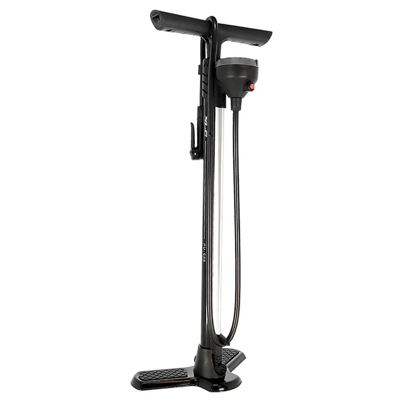 XLC Floor pump PU-S06 11 bar/160 psi max Black Presta/Schrader, Composite handle, 32