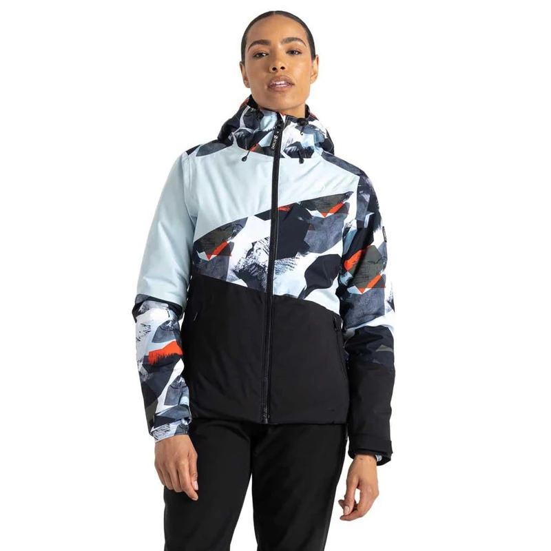 Dare 2b Womens Ice Jacket - Lichen Green/Quiet Blue Size 16