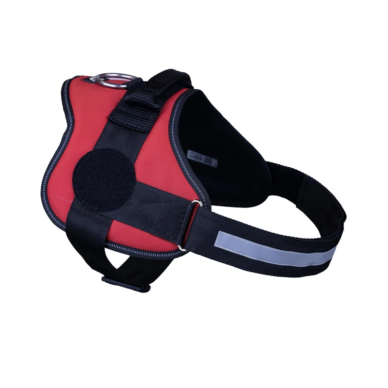 K9 Powerharness with 7 cm Round Labelfield, Size: L/1, Red