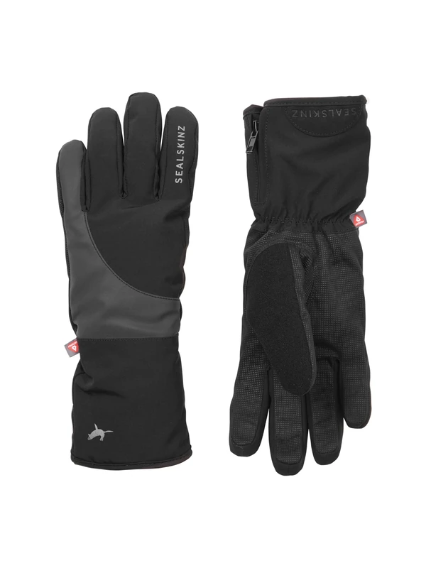 SEALSKINZ |Unisex Marsham Waterproof Cold Weather Reflective Cycle Glove | Cycling Glove | AX Suede for Handlebar Grip | Three-Layer Insulation Techology