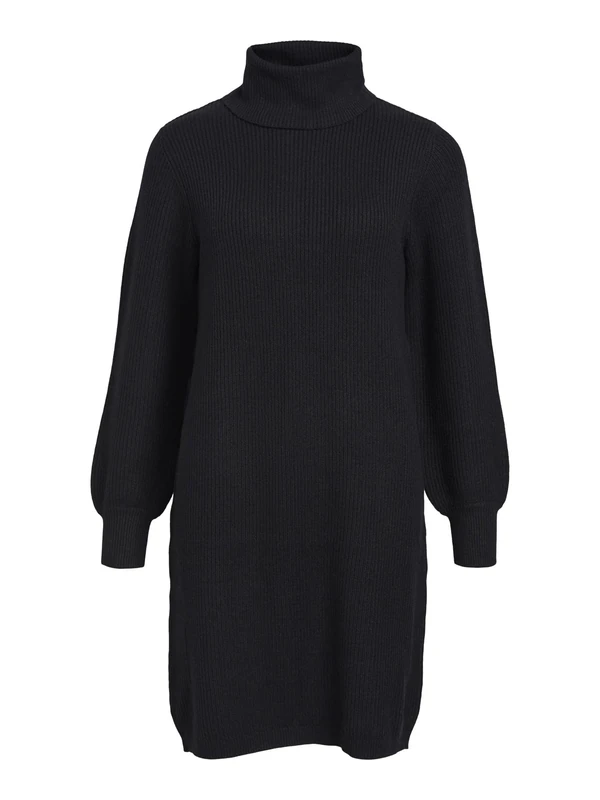 Object OBJMALENA L/S Roll Neck Dress Noos, Black, XS