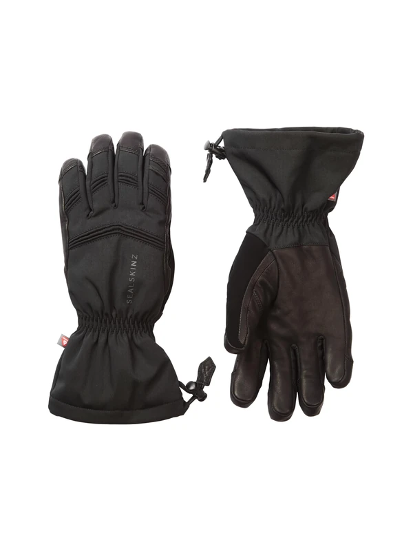 SEALSKINZ | Southery |Unisex Waterproof Extreme Cold Weather Goatskin Leather Gauntlet | Skiing, Winter Cycling, Work | Pre-Curved Fingers for Dexterity