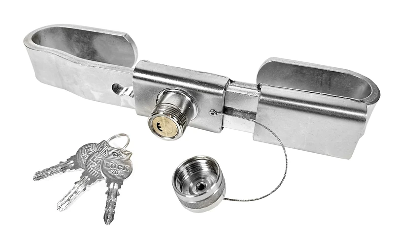 Anti-Theft Padlock Falley Lock Adjustable from 240 to 330 mm (38 mm) Stainless Steel Lock Doors Truck for Containers, Semi-Trailers with Wallebas, Platform and Fridges