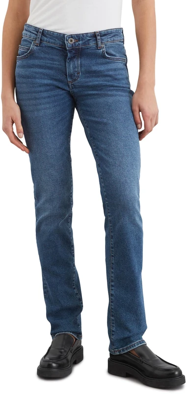 Marc OߴPolo Women's Straight Fit Jeans with Stretch, Blue (Authentic Mid Blue Wash), W36/L34