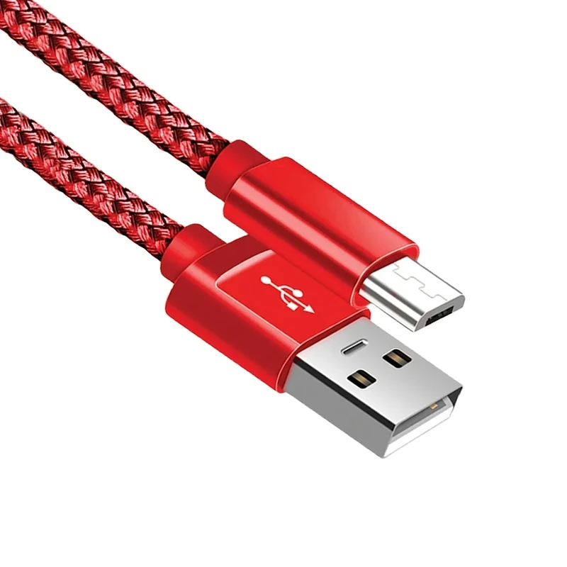 Micro USB Cable, Android Charger Cable Braided Android Charger Lead Fast Charging Cable for Samsung Galaxy S6 S7 Edge S5 A10 A6 J3 J4 plus J5 J6 J7, Huawei LG Lenovo Moto E5, Tablet (2 Meters)