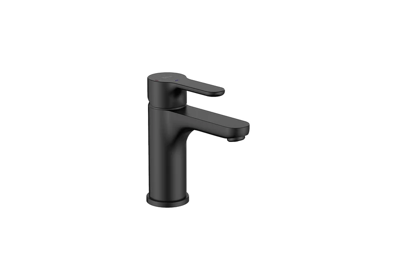 Roca A5A3K09NB0 – Single Lever Basin Mixer L20 with Smooth Body, Cold Start Matte Black