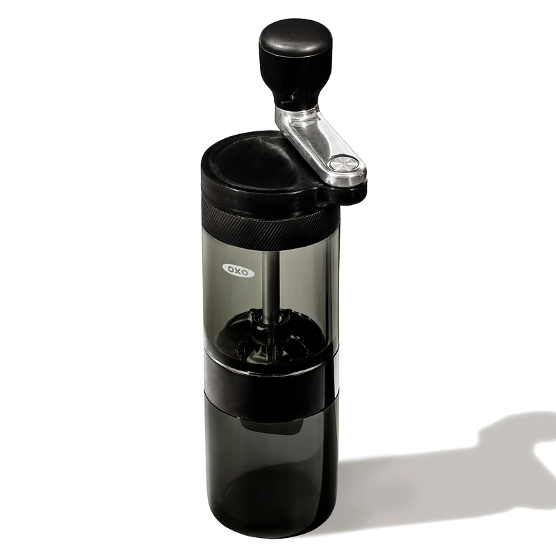 OXO Brew Manual Coffee Grinder – Stainless Steel Conical Burrs, 40 Grind Settings, Compact & Portable, Comfort Grip Handle, Easy-Fill Hopper