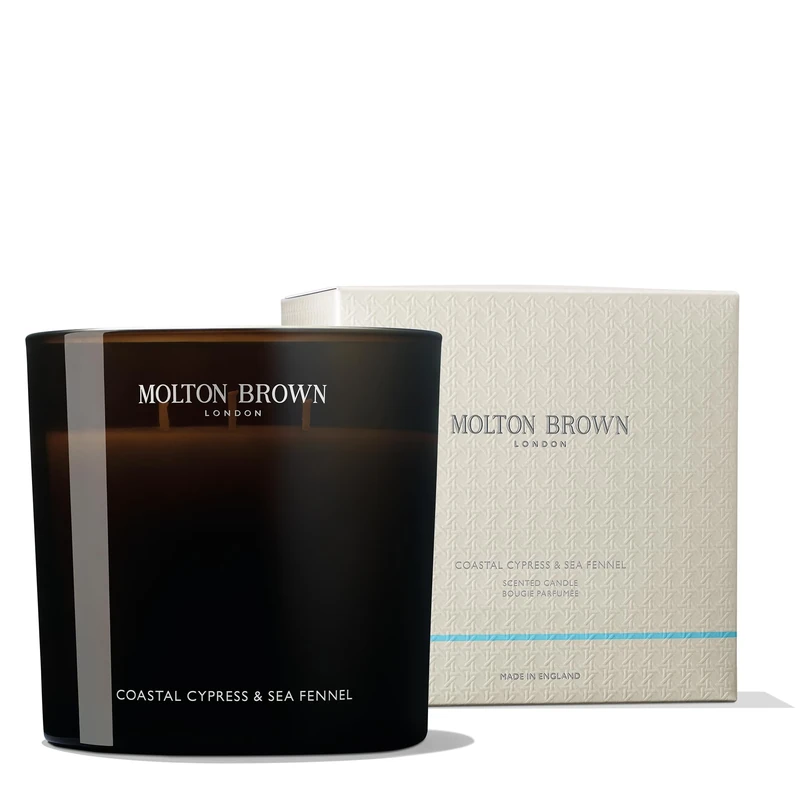Molton Brown Coastal Cypress & Sea Fennel Luxury Scented Triple Wick Candle 600 g