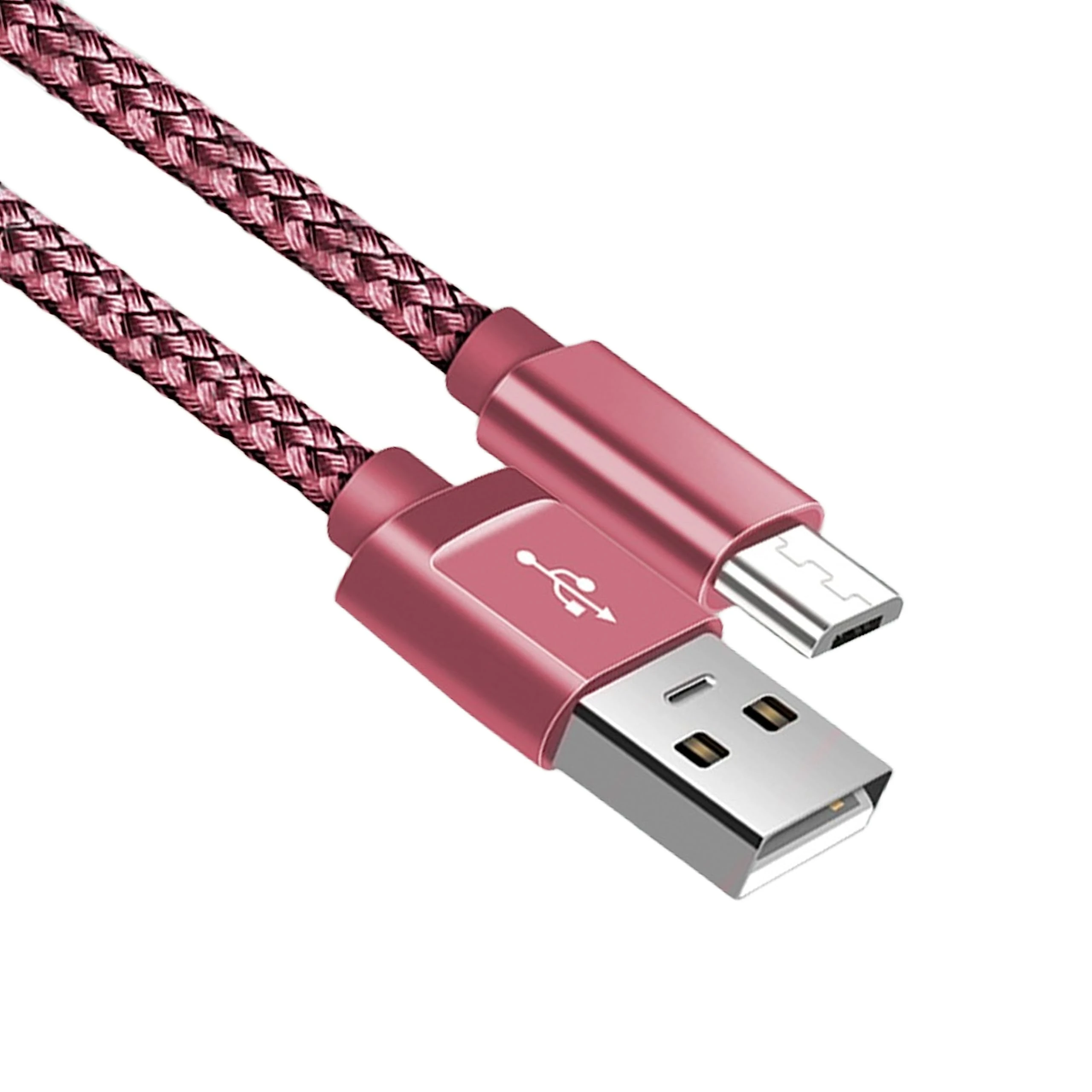Micro USB Cable Nylon Braided Micro USB Charger Cable Fast Charging Cable Compatible with Samsung Galaxy S7 S6 J7 J5 J3, Huawei, HTC, Nokia, Tablet, Kindle, PS4 (1 Meter)