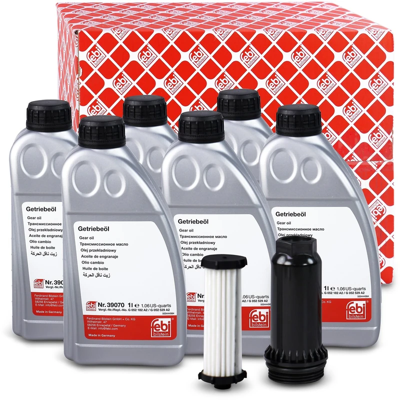 POWERSHIFT 6DCT450 6 SPEED AUTOMATIC GEARBOX OIL FILTER SERVICE KIT 6L FEBI Bilstein For Ford (176877)