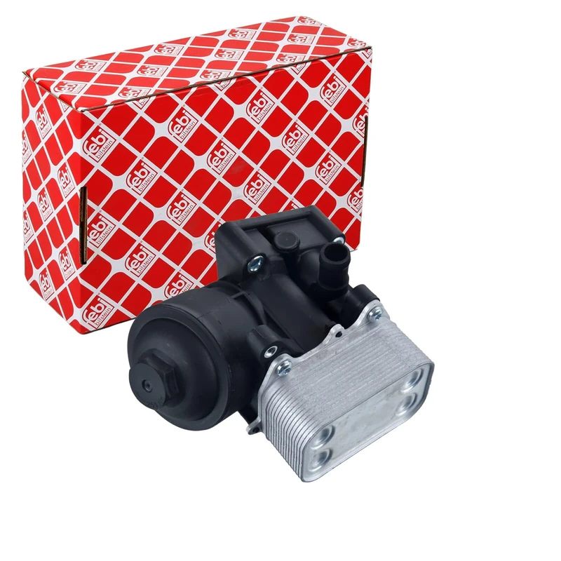 Febi Bilstein 180676 Oil Filter Housing with Oil Filter and Oil Cooler, Pack of 1