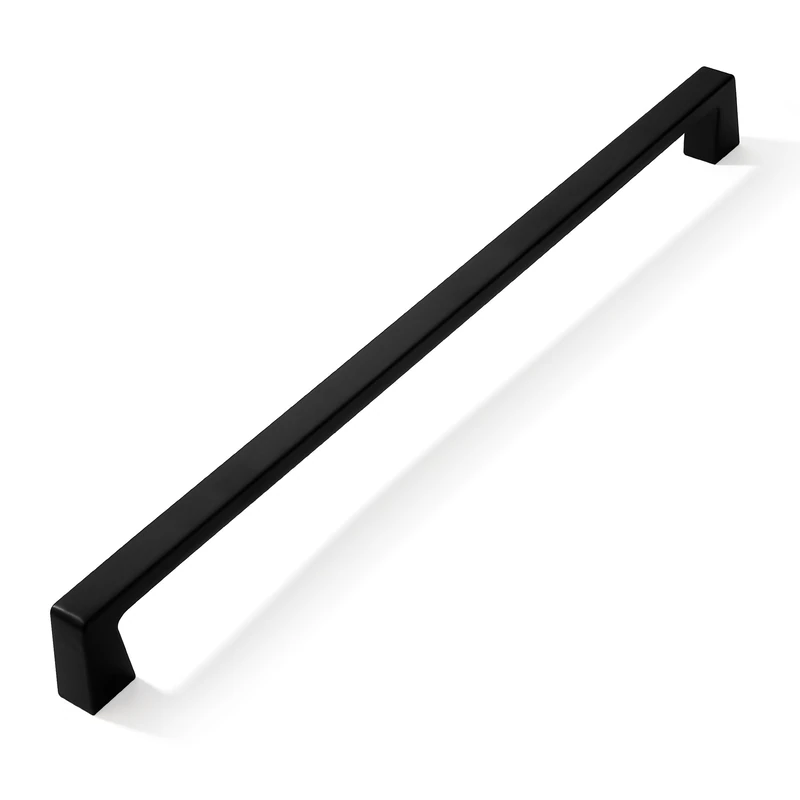 khtumeware 6 Pack 12 Inch Hole Center Kitchen Cabinet Handles, Matte Black Cabinet Pulls Kitchen Cabinet Hardware, Furniture Pulls for Bathroom Cupboard Drawer Handles Dresser Pulls