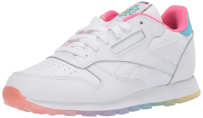 Reebok Unisex Kids Classic Leather FTWWHT/JASPNK/Chalk 13