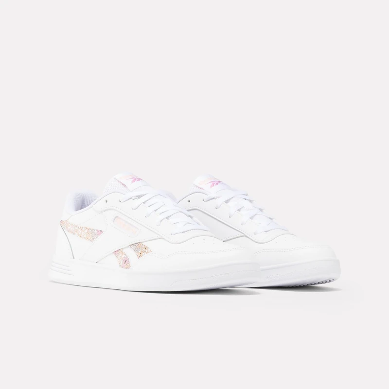 Reebok Female Adult Court Advance White/White/PEAGLO 2.5