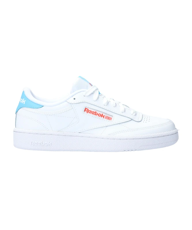 Reebok Male Adult Club C 85 FTWWHT/KINBLU/DYNRED 4.5