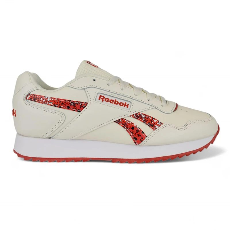 Reebok Female Adult Glide Ripple Chalk/Chalk/ASTDUS 6.5