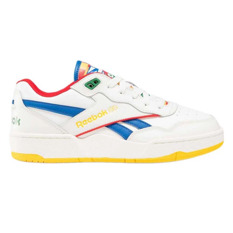 Reebok Unisex Junior BB 4000 II Chalk/VECBLU/VECRED 5.5