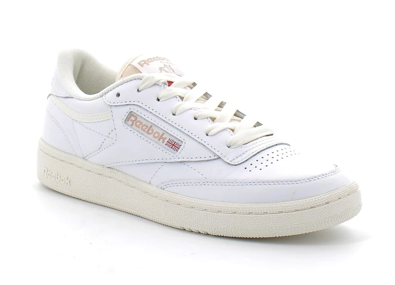 Reebok Female Adult Club C 85 FTWWHT/Chalk/PINSTU 3.5 White