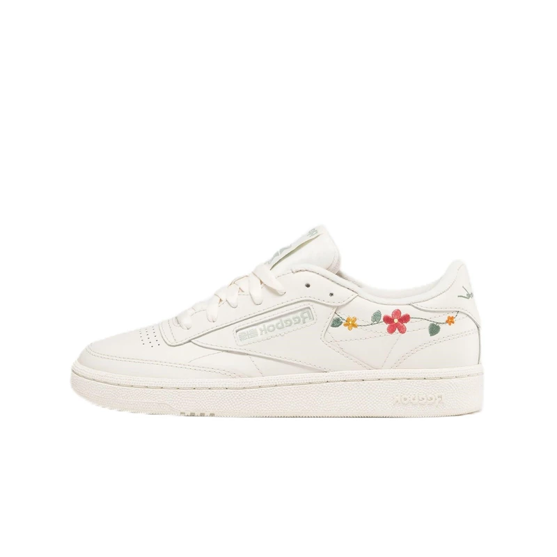 Reebok Female Adult Club C 85 FTWWHT/FTWWHT/PALBLU 3.5 White
