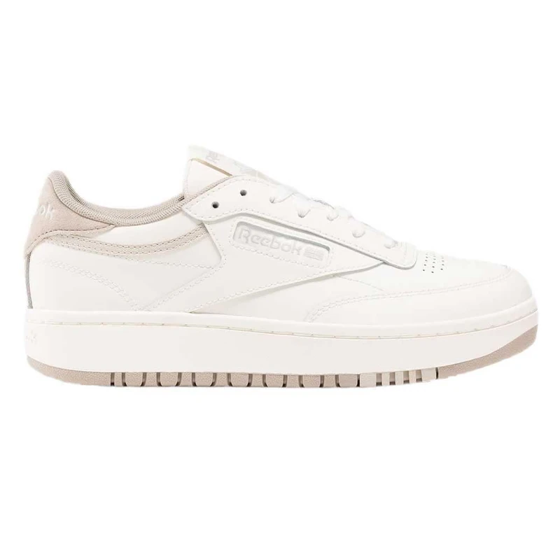 Reebok Female Adult Club C Double Chalk/Chalk/ASH 4.5