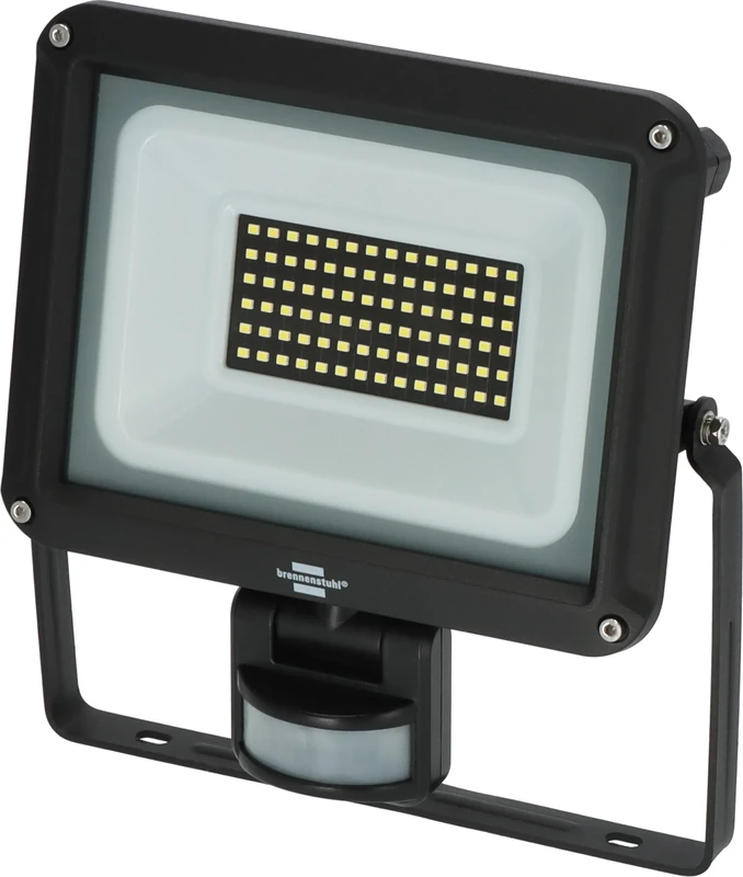 Brennenstuhl LED Spotlight JARO 7060 P (LED Wall Floodlight for Outdoor use IP65, 50W, 5800lm, 6500K, with Motion Detector and Twilight Sensor)