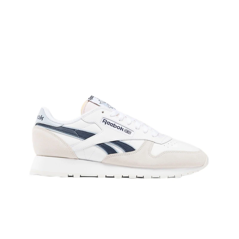 Reebok Unisex Adult Classic Leather FTWWHT/PURGRY/PALBLU 4.5