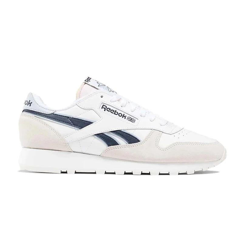 Reebok Unisex Adult Classic Leather FTWWHT/PURGRY/PALBLU 4