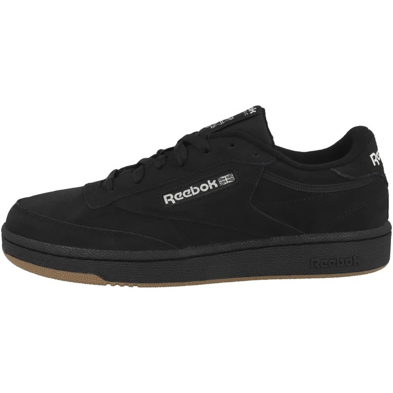 Reebok Unisex Adult Club C 85 CBLACK/FTWWHT/RBKLE3 3.5