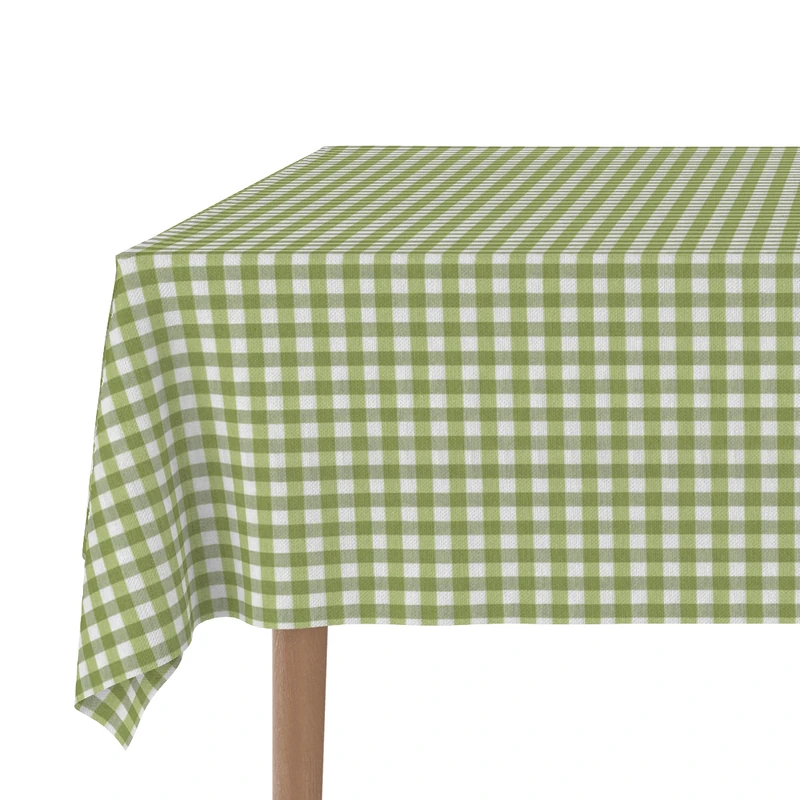 Martina Home TEFLONATED TABLECLOTH MADE Vichy Pistachio 300X140 CM