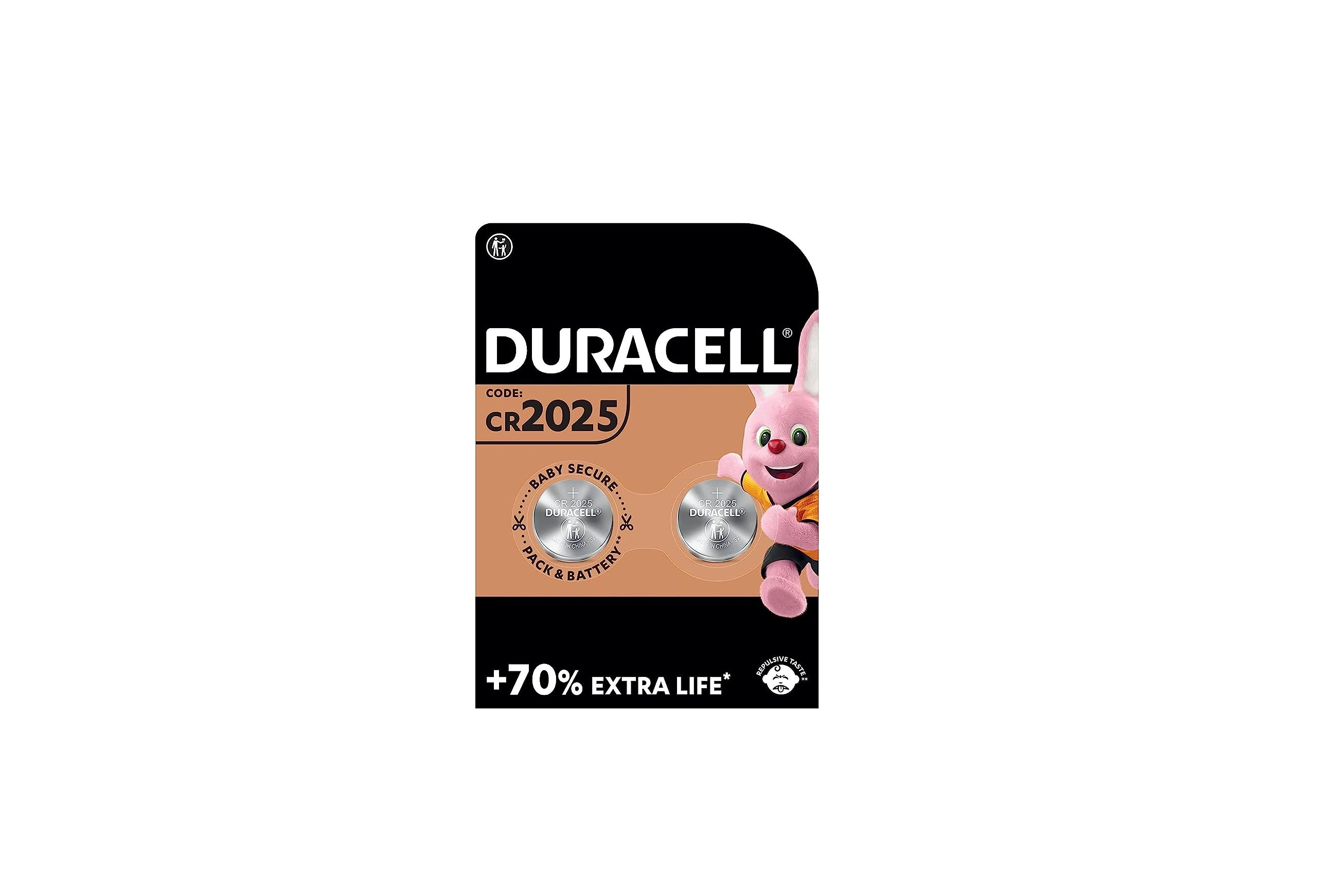 2 x Duracell CR 2025 (1 blister with 2 batteries), 2 batteries (CR 2025)
