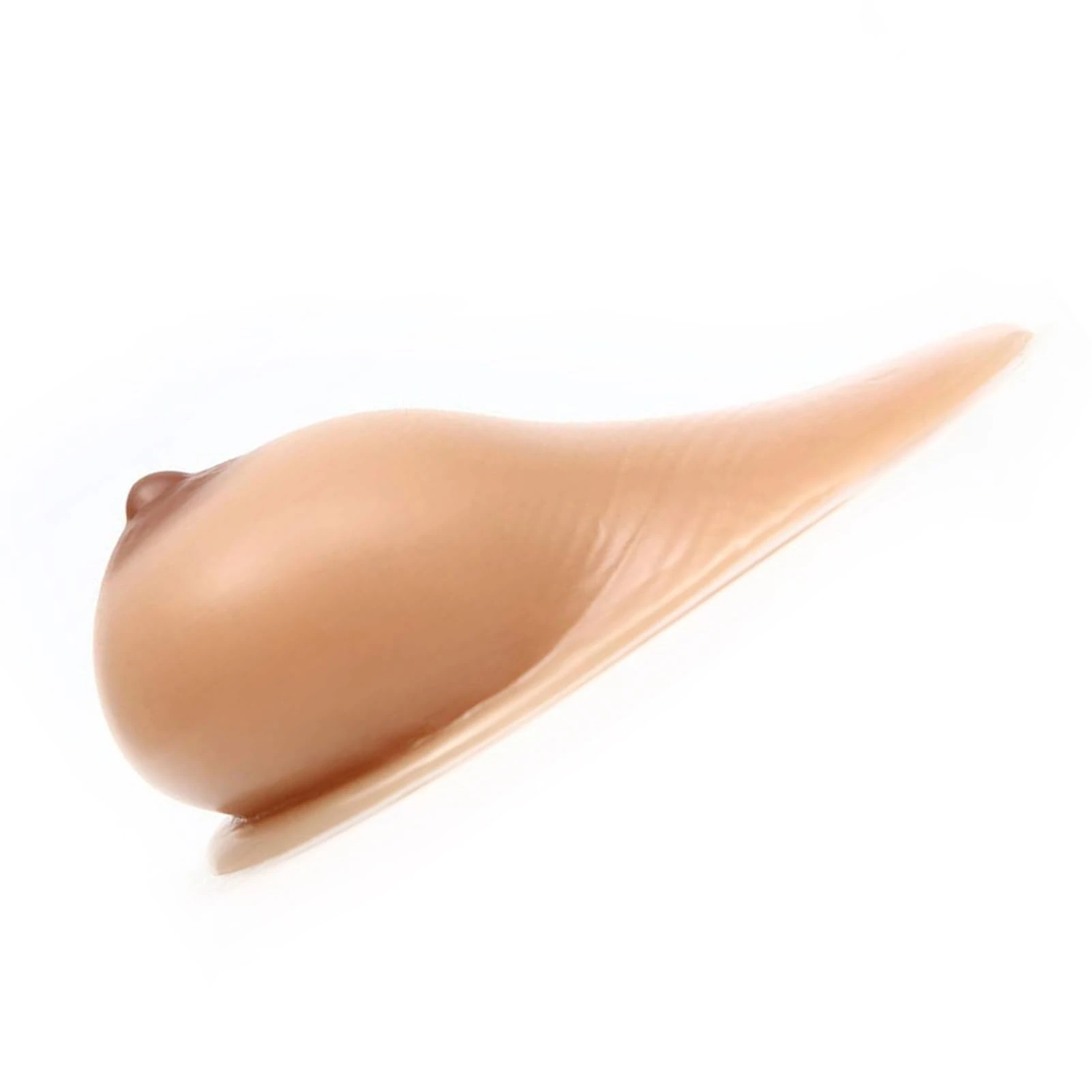 Surrycee Teardrop Shaped Silicone Breast Forms Mastectomy Crossdresser False Boobs Transgender Self-Adhesive Prosthesis Bra Enhancers Inserts,Suntan,D Cup (1000g/Pair)