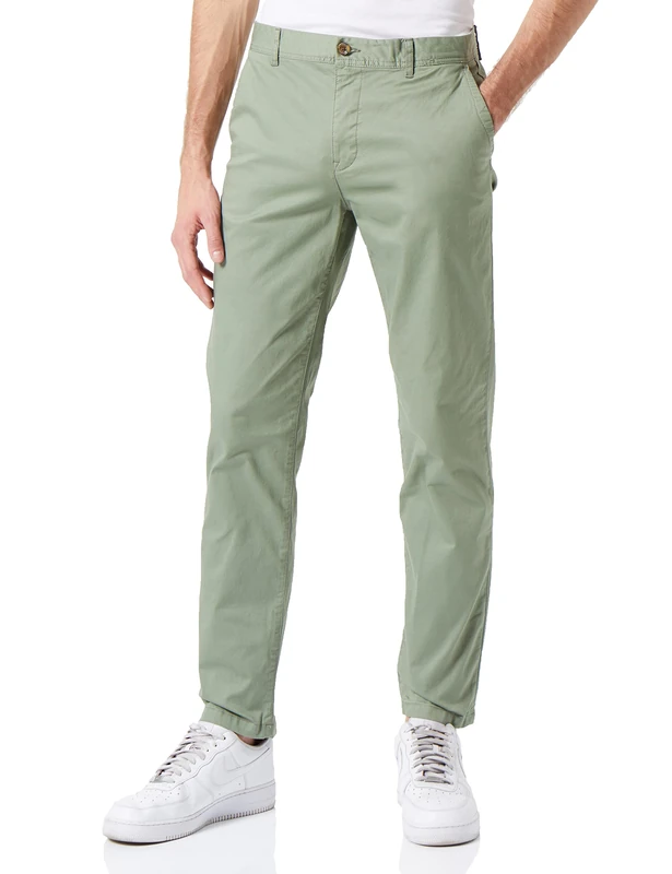 Scotch & Soda Stuart Regular Slim Fit Chino, Army 0115, 34 W/32 L