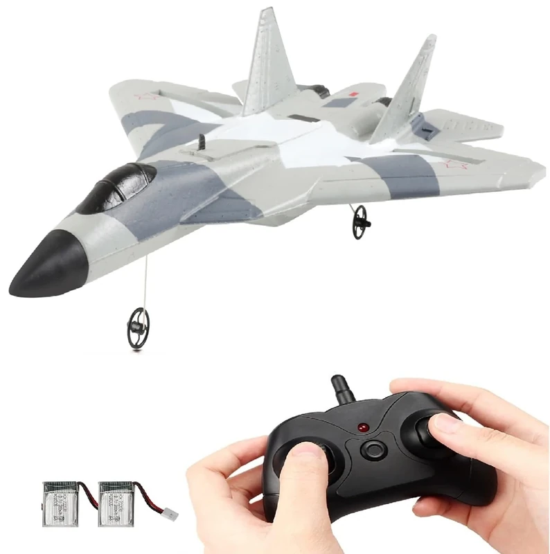 LEOM RC Airplane 2-Channel Glider with 3-Axis Gyro - Ready to Fly