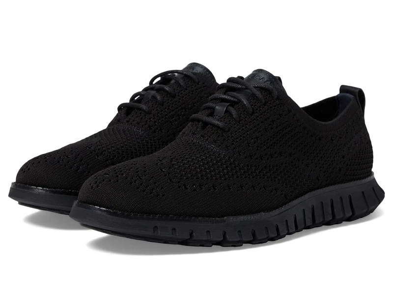 Cole Haan Mens Zerogrand Remastered Wingtip Textile Black Black Shoes 7 UK