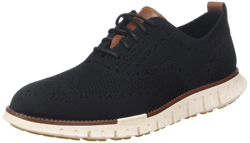 Cole Haan Men's Zerogrand Remastered Stitchlite Wing Tip Oxford, Black/Ivory, 8-M UK - Image 1