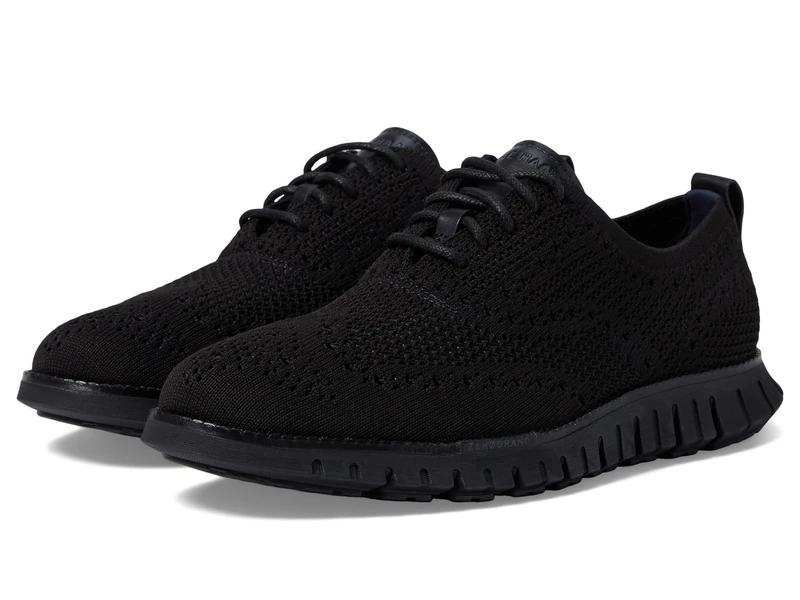 Cole Haan Men's Zerogrand Remastered Stitchlite Wingtip Oxford, Black/Black, 12 UK