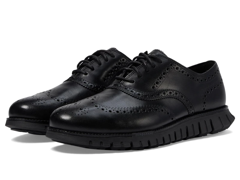 Cole Haan Men's Zerogrand Remastered Wing Tip Oxford, Black/Black, 10.5-M UK - Image 1