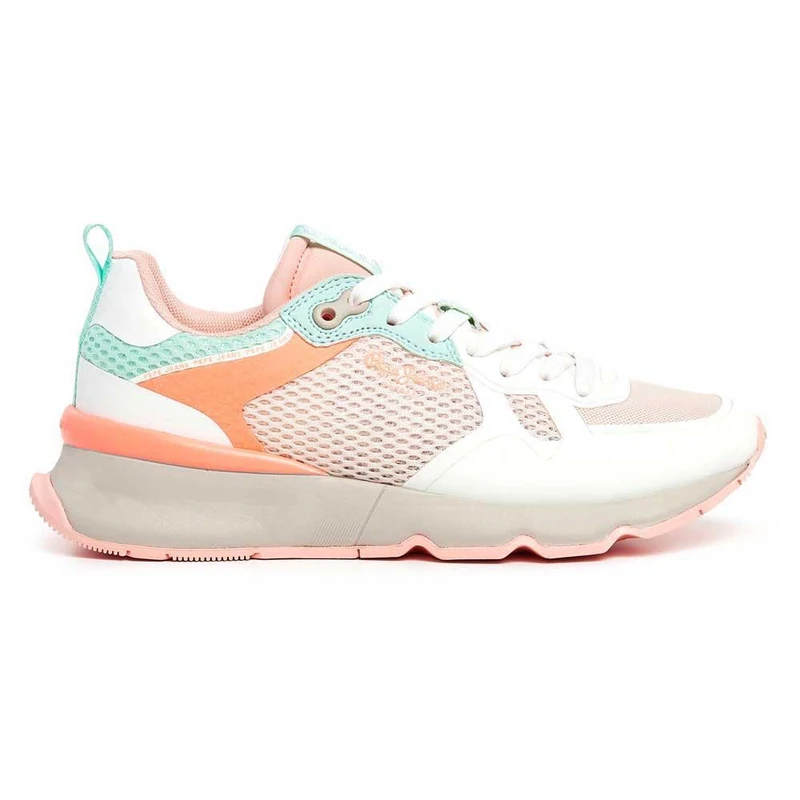 Pepe Jeans Women's Brit Pro Fresh Sneaker, White (White), 6