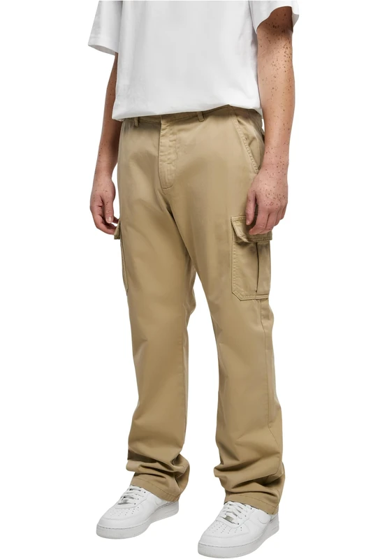 Urban Classics Men's Straight Leg Cargo Pants, Union Beige, W40