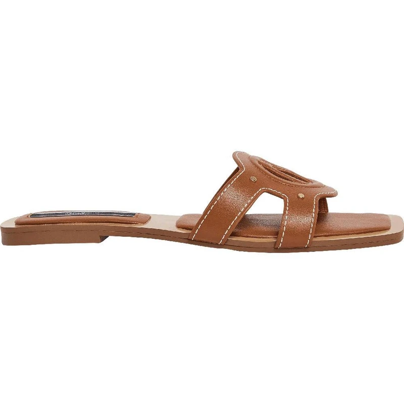Pepe Jeans Women's Frida Signature Sandal, Brown (Tobacco Brown), 5