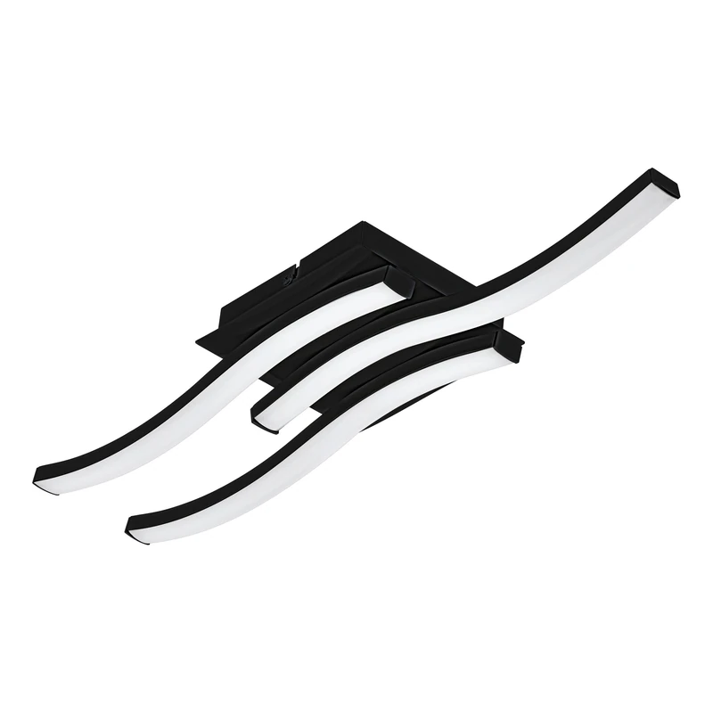 Eglo Cabezas-E LED Ceiling Light - Black and White Rod Lamp