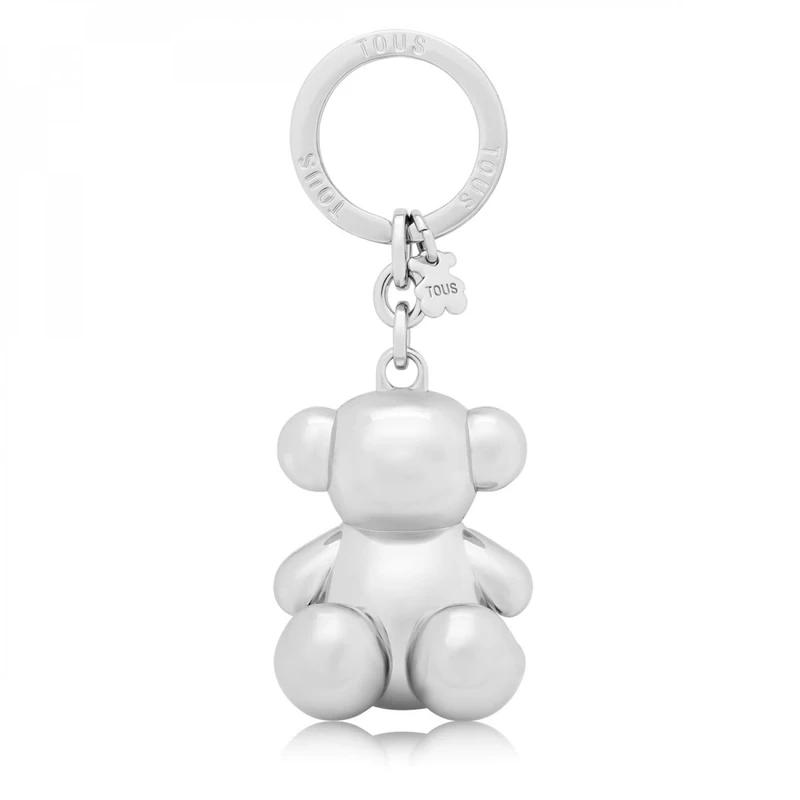 TOUS Key Ring Metal Bold Bear 395910426 metal, metallic silver, One Size, Metallic - Image 1