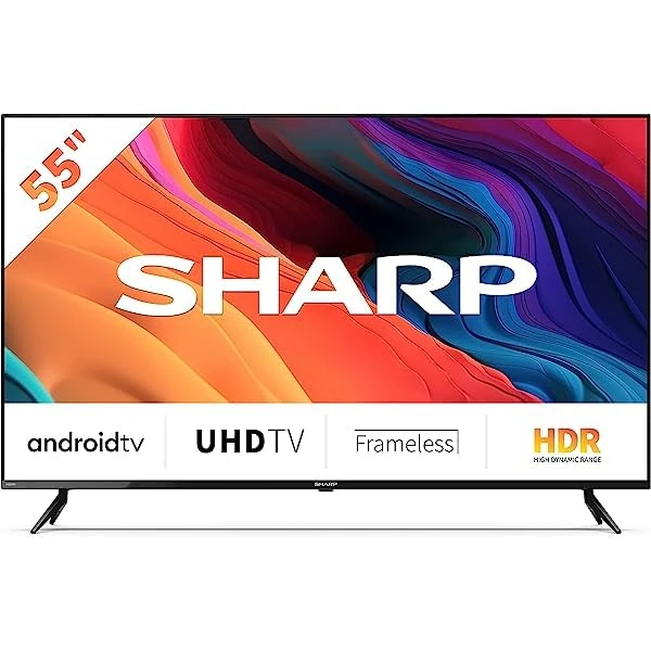 SHARP 1904T-C55FN2KL2AB 55" 4K Ultra HD Smart TV, (Pack Of 1)