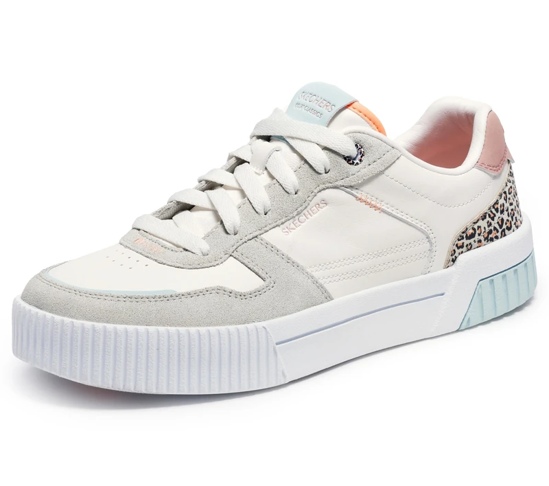 Skechers Court Classics Jade - Feline Instinct, Natrual/Multi, 6 - Image 1